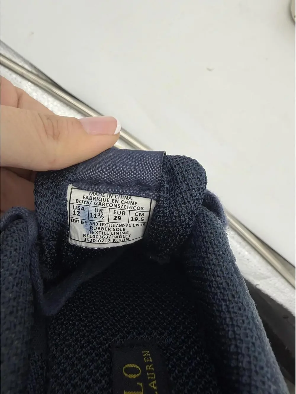 Ralph Lauren Boys Polo Dress Casual Shoes- Size 12